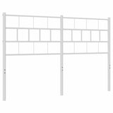 Vidaxl vervangend hoofdbord 135 cm metaal wit