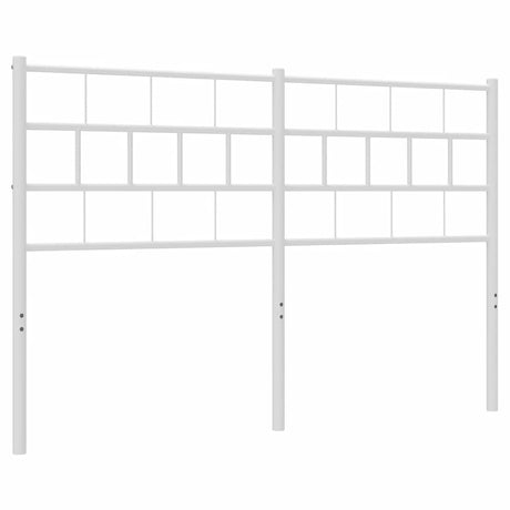 Vidaxl vervangend hoofdbord 135 cm metaal wit