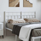 Vidaxl vervangend hoofdbord 135 cm metaal wit