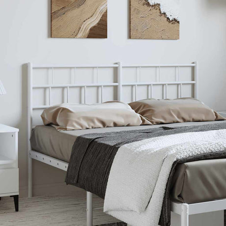 Vidaxl vervangend hoofdbord 135 cm metaal wit