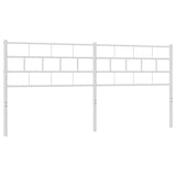 Vidaxl vervangend hoofdbord 160 cm metaal wit