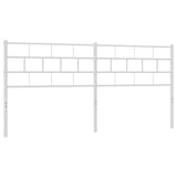 Vidaxl vervangend hoofdbord 200 cm metaal wit