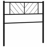 Vidaxl vervangend hoofdbord 100 cm metaal zwart