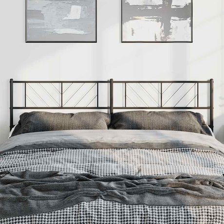 Vidaxl vervangend hoofdbord 193 cm metaal zwart