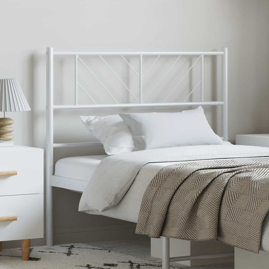 Vidaxl vervangend hoofdbord 100 cm metaal wit