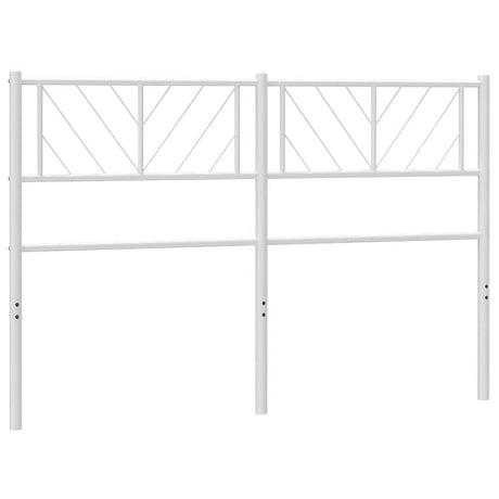 Vidaxl vervangend hoofdbord 135 cm metaal wit