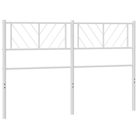 Vidaxl vervangend hoofdbord 150 cm metaal wit