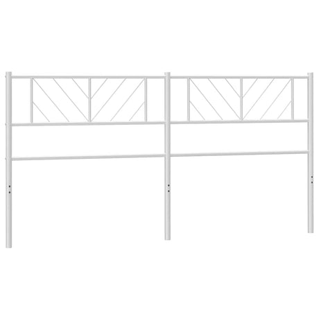 Vidaxl vervangend hoofdbord 193 cm metaal wit