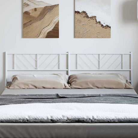 Vidaxl vervangend hoofdbord 193 cm metaal wit