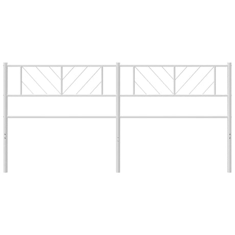 Vidaxl vervangend hoofdbord 200 cm metaal wit