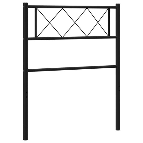 Vidaxl vervangend hoofdbord 90 cm metaal zwart
