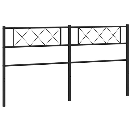 Vidaxl vervangend hoofdbord 193 cm metaal zwart
