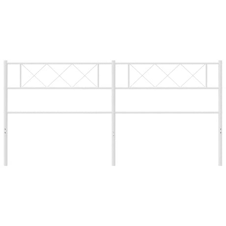 Vidaxl vervangend hoofdbord 180 cm metaal wit