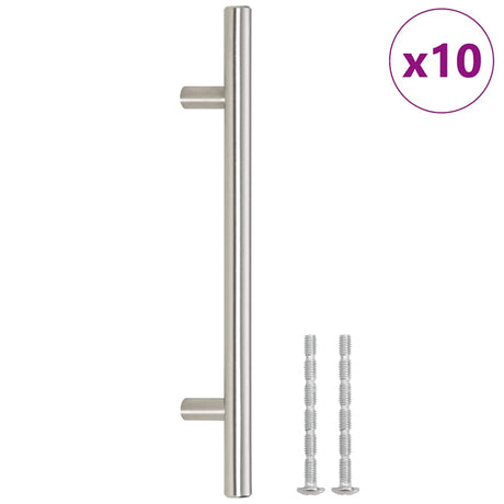 Vidaxl handvatten 10 st hartafstand 160 mm totale lengte 224 mm zilver