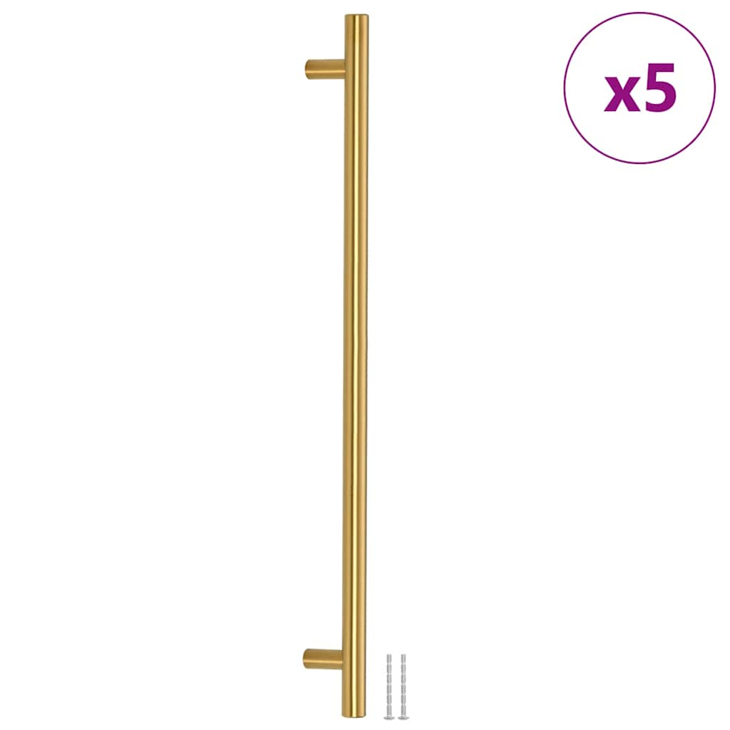 Vidaxl handles 5 st 480 mm stainless steel gold colored