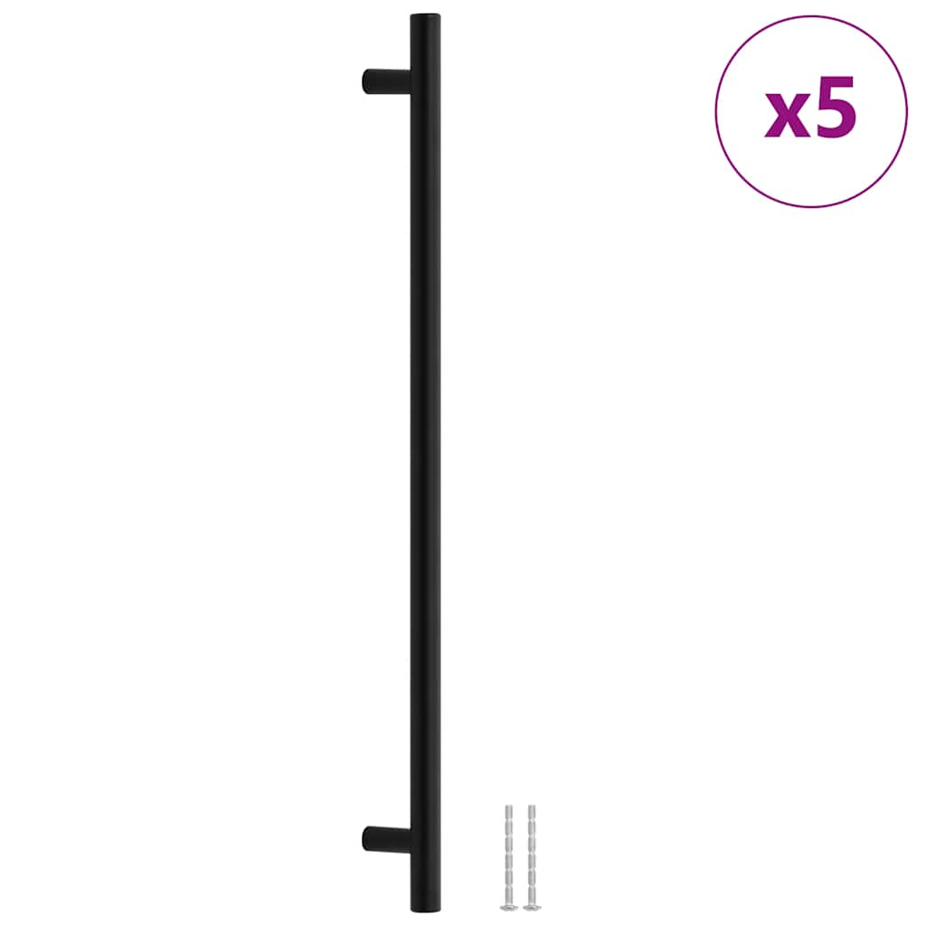 Vidaxl Patriage 5 ST 480 mm en acier inoxydable noir