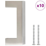 Vidaxl handvatten 10 st 64 mm roestvrij staal zilverkleurig