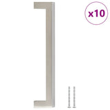 Vidaxl gère 10 st 160 mm en acier inoxydable en argent coloré