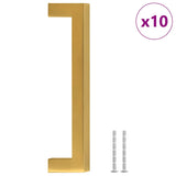 Vidaxl Handelen 10 st 128 mm Edeless Stol Gold faarweg