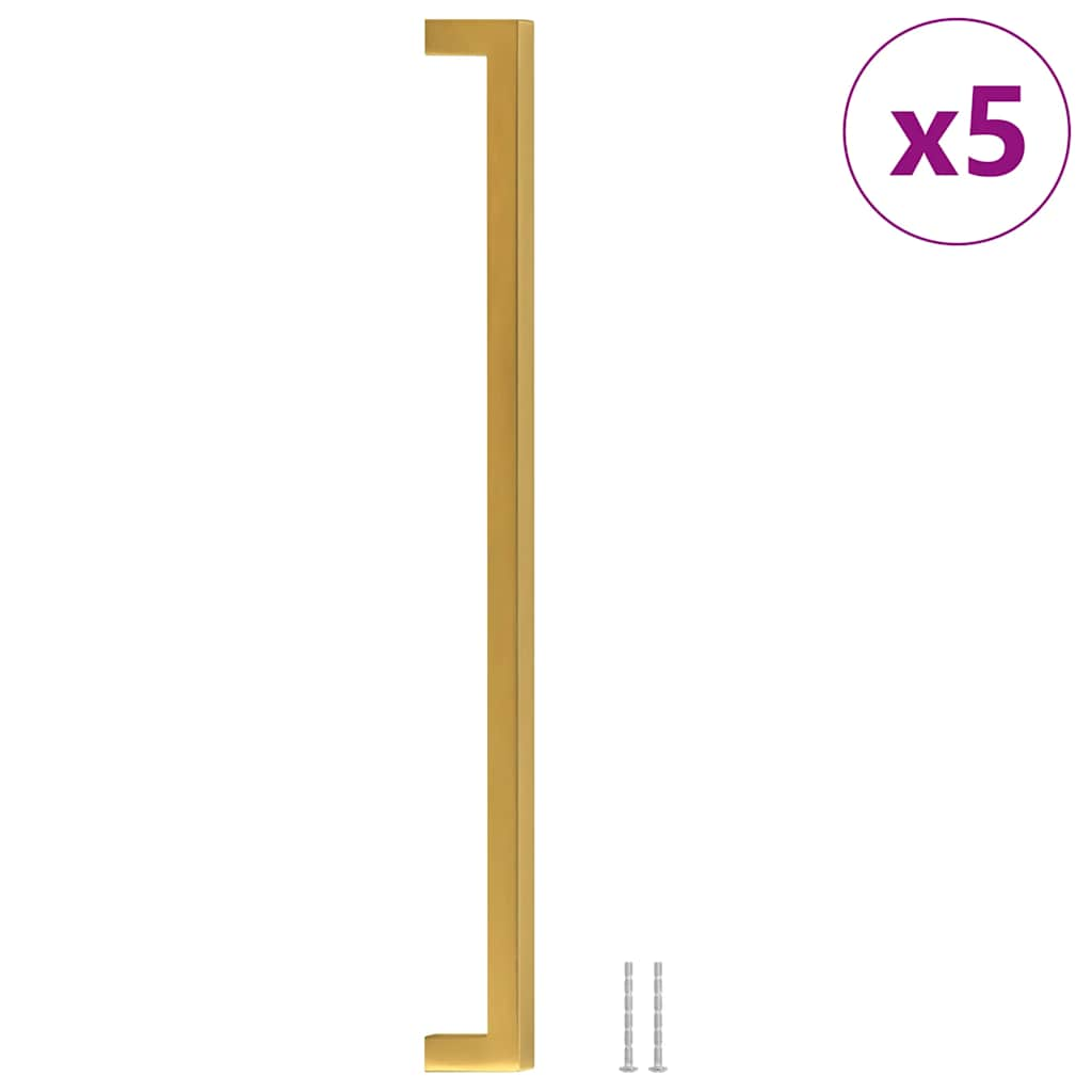 Vidaxl Handles 5 St 320 mm Edeless Stol Gold faarweg