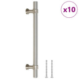 Vidaxl handvatten 10 st 128 mm roestvrij staal zilverkleurig