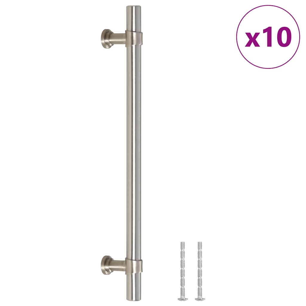 Vidaxl gère 10 st 160 mm en acier inoxydable en argent coloré