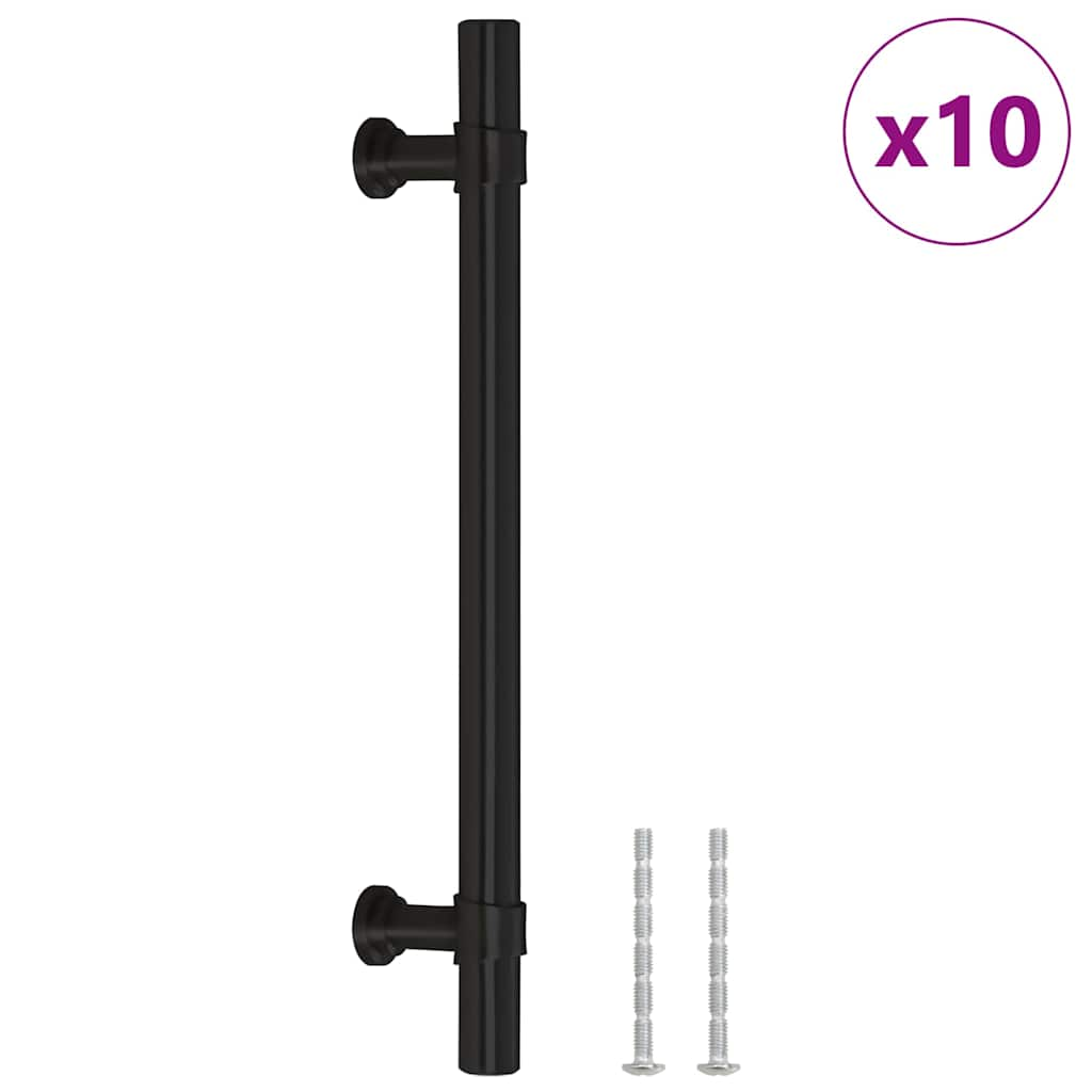 Vidaxl handles 10 st 128 mm stainless steel black