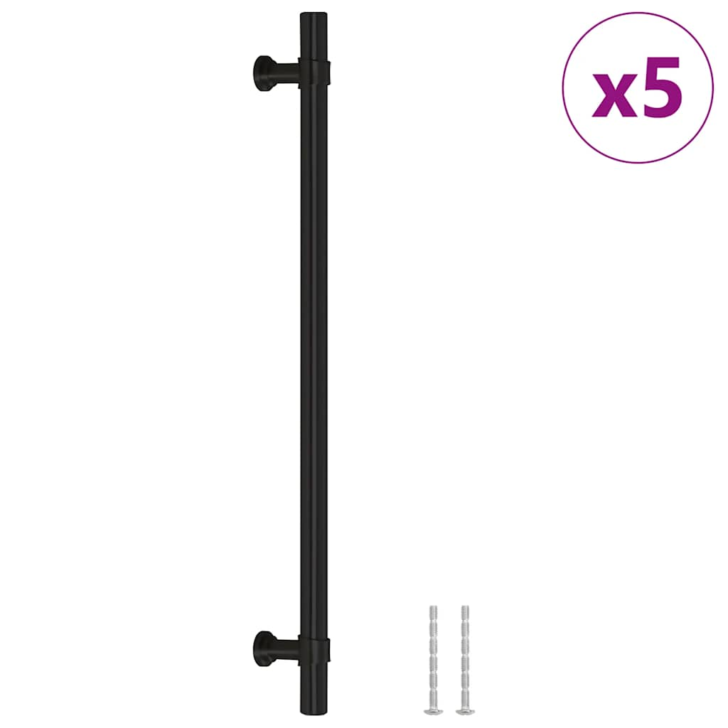 Vidaxl maneja 5 st 224 mm de acero inoxidable negro