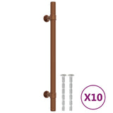 Vidaxl håndterer 10 st 160 mm rustfrit stål bronze farvet