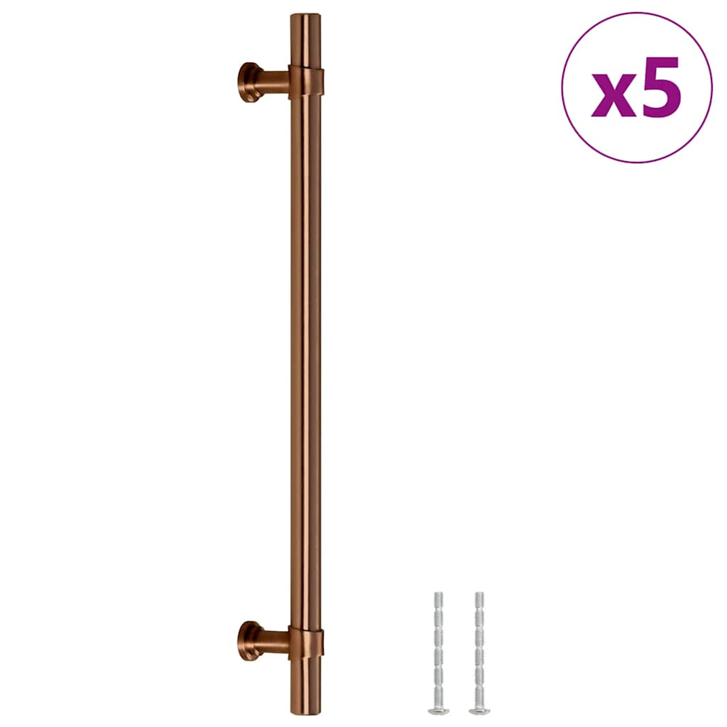 Vidaxl håndterer 5 st 192 mm rustfrit stål bronze farvet