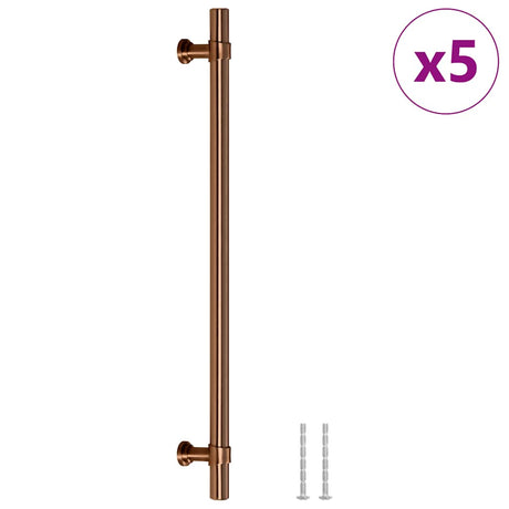 Vidaxl handvatten 5 st 480 mm roestvrij staal bronskleurig