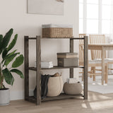 Vidaxl Storage Rack a 3 strati 80x38x90 cm grigio pino grigio