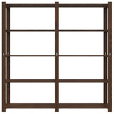 Vidaxl opbergrek 5-laags 170x38x170 cm massief grenenhout bruin