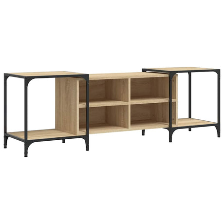 Vidaxl tv-meubel 153x37x50 cm bewerkt hout sonoma eikenkleurig