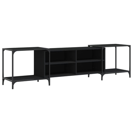 Vidaxl tv-meubel 203x37x50 cm bewerkt hout zwart