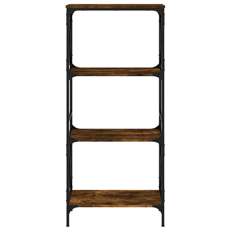 Vidaxl boekenkast 4-laags 59x35x132 cm bewerkt hout gerookt eikenkleur