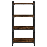 Vidaxl boekenkast 4-laags 60x30x120 cm bewerkt hout gerookt eikenkleur