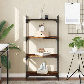Vidaxl boekenkast 4-laags 60x30x120 cm bewerkt hout gerookt eikenkleur