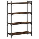 Vidaxl boekenkast 4-laags 80x30x120 cm bewerkt hout gerookt eikenkleur