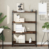 Vidaxl boekenkast 4-laags 80x30x120 cm bewerkt hout gerookt eikenkleur