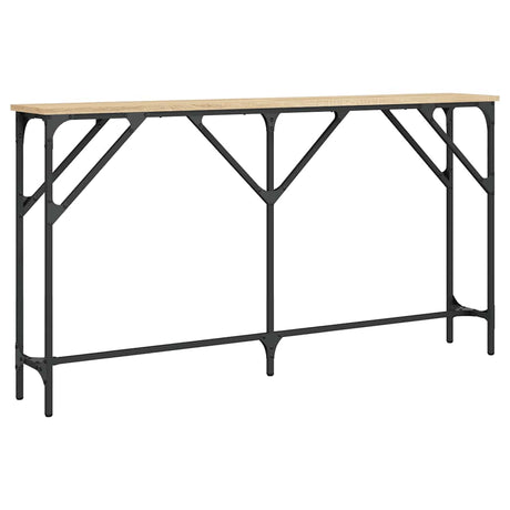 Vidaxl wandtafel 140x23x75 cm bewerkt hout sonoma eikenkleurig