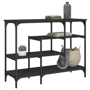 Vidaxl wandtafel met schappen 100x35x75 cm zwart