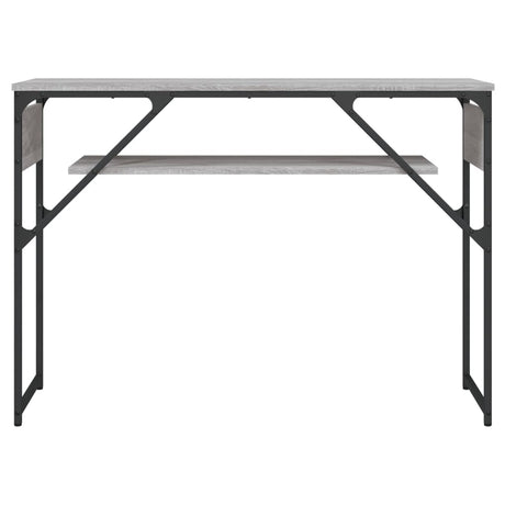 Vidaxl wandtafel met schap 105x30x75 cm bewerkt hout grijs sonoma