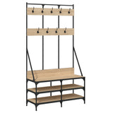 Vidaxl Clothing rack with shoe rack 100x40x184 cm Sonoma oak colored