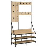 Vidaxl Clothing rack with shoe rack 100x40x184 cm Sonoma oak colored