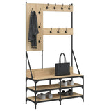 Vidaxl Clothing rack with shoe rack 100x40x184 cm Sonoma oak colored