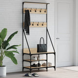 Vidaxl Relling Rack con un estante de zapato 80x40x184 CM Sonoma Oak Colored