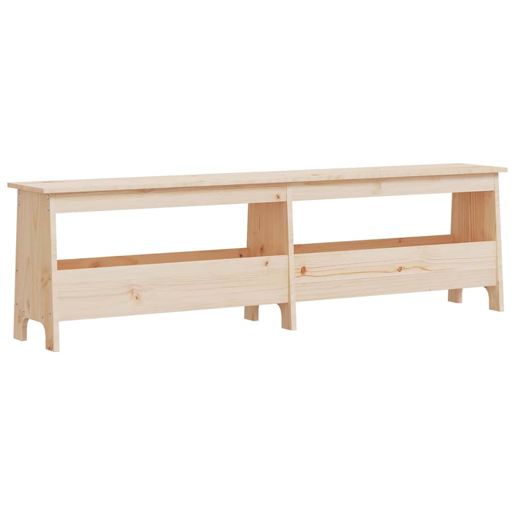 Vidaxl halbank 160x28x45 cm massief grenenhout