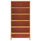 Vidaxl schoenenkast 52x30x104 cm massief grenenhout wasbruin
