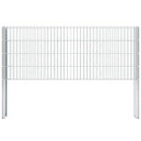 Postzy Vidaxl Fence 10 st 140 cm galvanizované ocelové stříbrné barvy